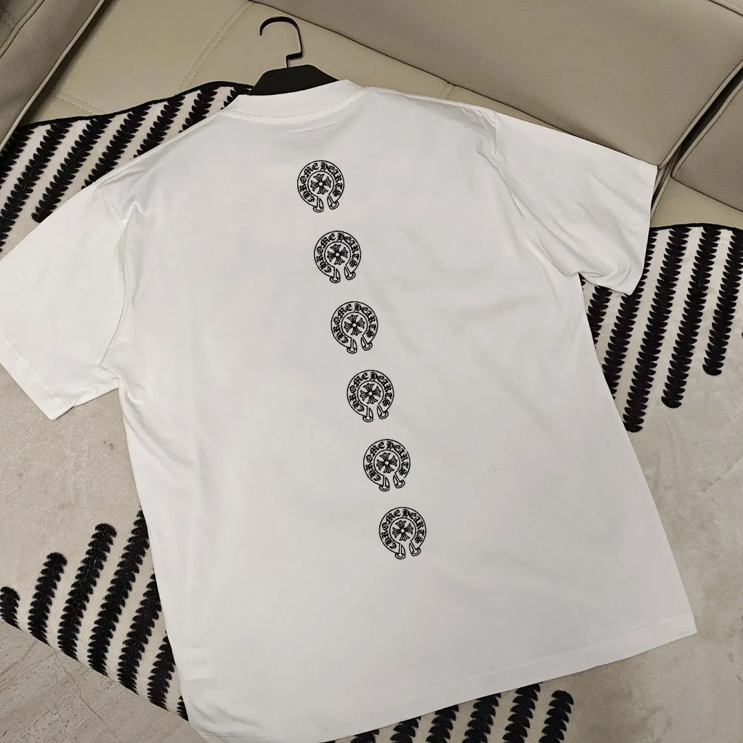 🅿️190 Luo Xin's new printed trendy brand short-sleeved T-shirt with letter pattern, whether it is T-shirt or sweatshirt, it is a hot item every year. The fabric is made of exclusive custom-dyed 250g Solona cotton 🐎🐎Size: S-XXL white black